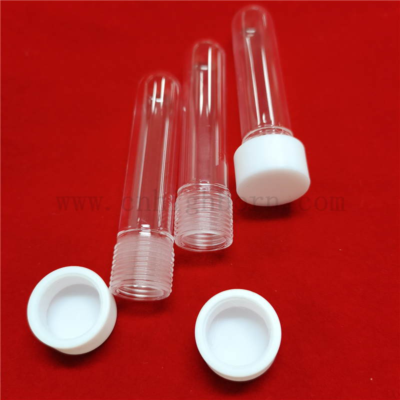 Fila a vite trasparente personalizzata FUSATO QUALZO SILICA QUALZO TEST TED