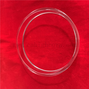 Anello al quarzo con flangia in vetro di quarzo personalizzato trasparente di grandi dimensioni