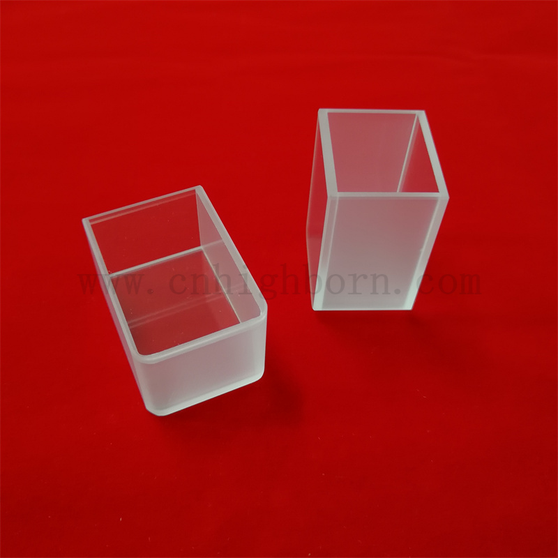 Cella di flusso di laboratorio cuvetta di vetro ottico UV per spettrofotometro in vendita cella di flusso in quarzo