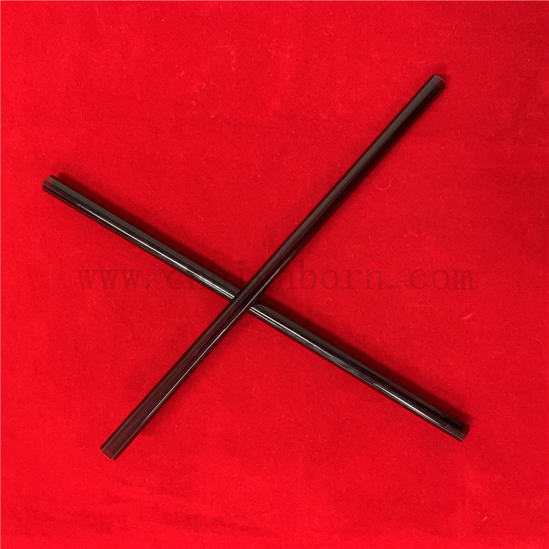 Resistenza al calore Tubo di vetro in silice rubino personalizzato