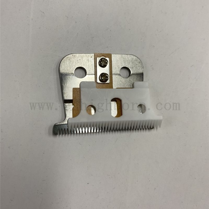 Zirconia Ceramic Detachable Animal Hair Trimmer Blade with Metal Barber Clipper Blades of Replacement