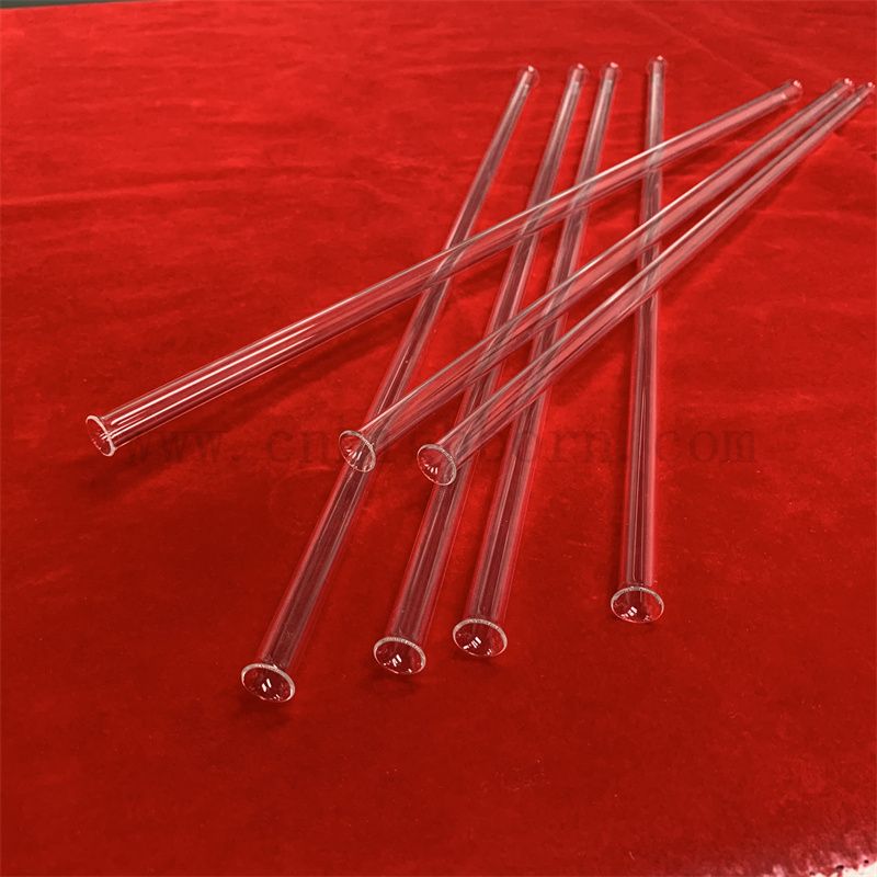 Dimensioni personalizzate e forma resistente al calore Cleor fuso in fuso in gambo in silice tubo 