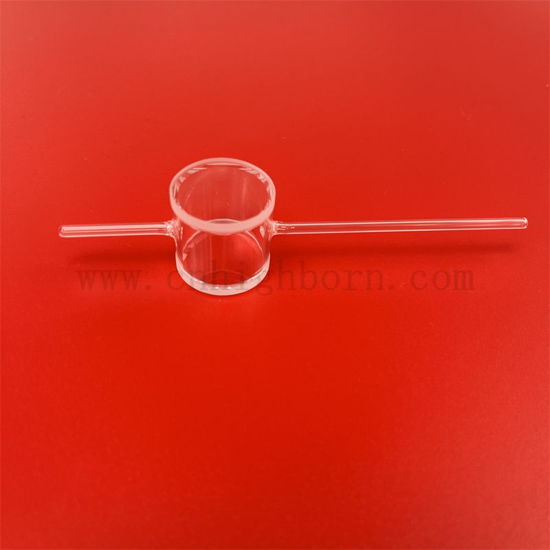 Cuvette a gas atomico in vetro in quarzo da laboratorio flusso cilindrico attraverso la cellula per magnetometro atomico
