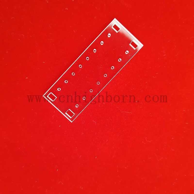 Diapositive con foro al quarzo