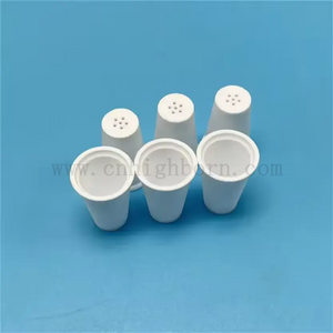 Resistenza ad alta temperatura Allumina Coppa di olio in ceramica per volatilizzazione a base di erbe al2O3 crogiolo ceramico
