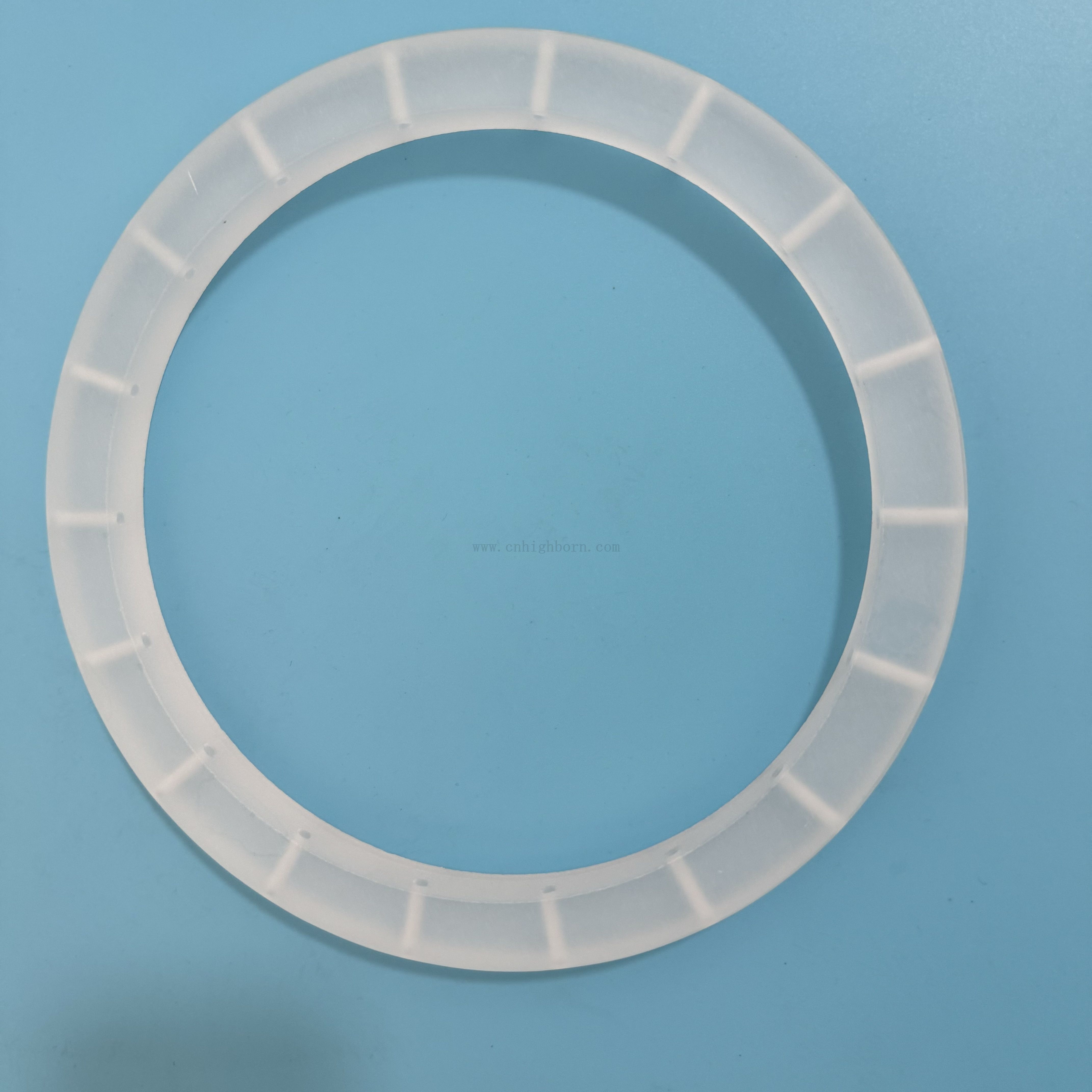 Resistenza al calore Flangia di vetro in quarzo glassata con foro per applicazioni industriali