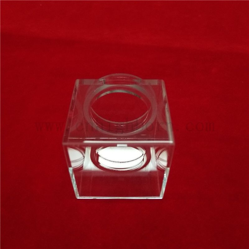 Utensili di laboratorio di fabbrica di prezzo flusso cella UV spettrofotometro in quarzo cuvetta di vetro