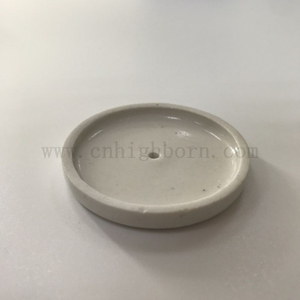 Coperchio di porcellana da laboratorio per lo scioglimento del crogiolo buon copertura in ceramica con un buco
