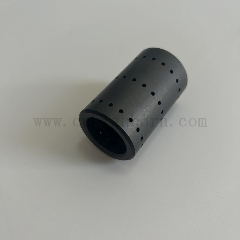 Tubo in carburo di silicio in ceramica SIC personalizzato con buchi