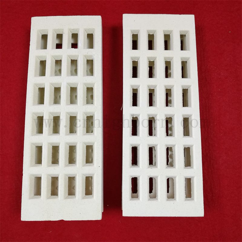 Resistenza alla temperatura ad alta temperatura Cordierite Filn Falcine di supporto in ceramica refrattaria