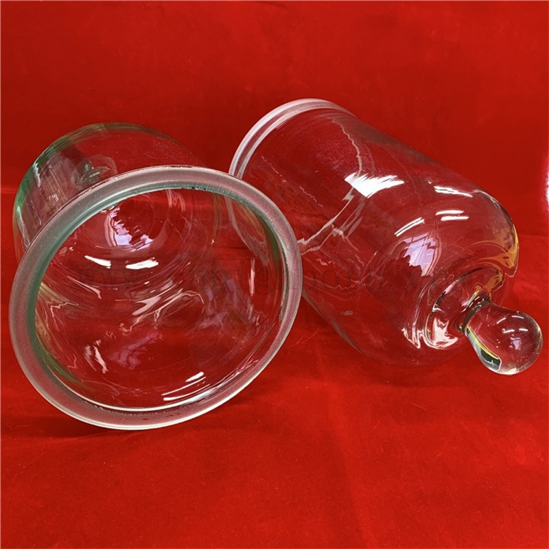 Coperchio del vaso di vetro borosilicato ad alta purezza.