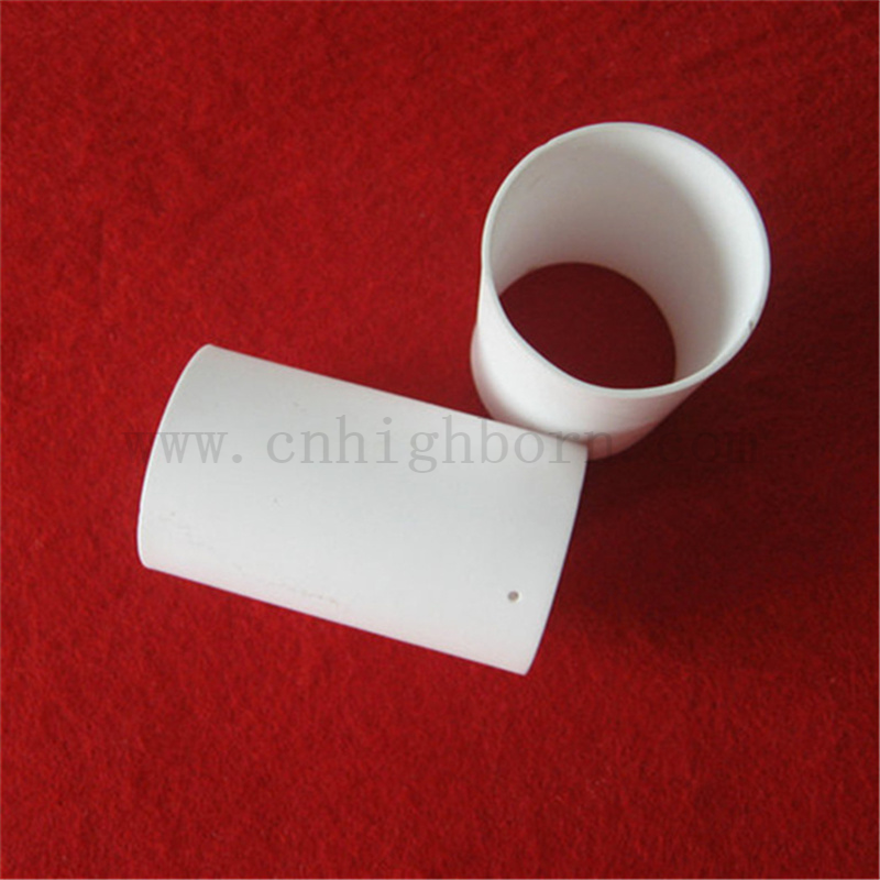 Alumina Isolamento del tubo di grande diametro Al2O3 tubo a parete sottile in ceramica