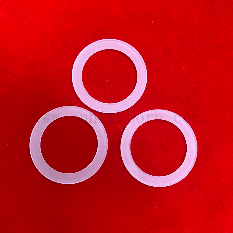 Flangia di vetro di silice in fusa con fusa con fusa con fusa con fusa di calore personalizzata