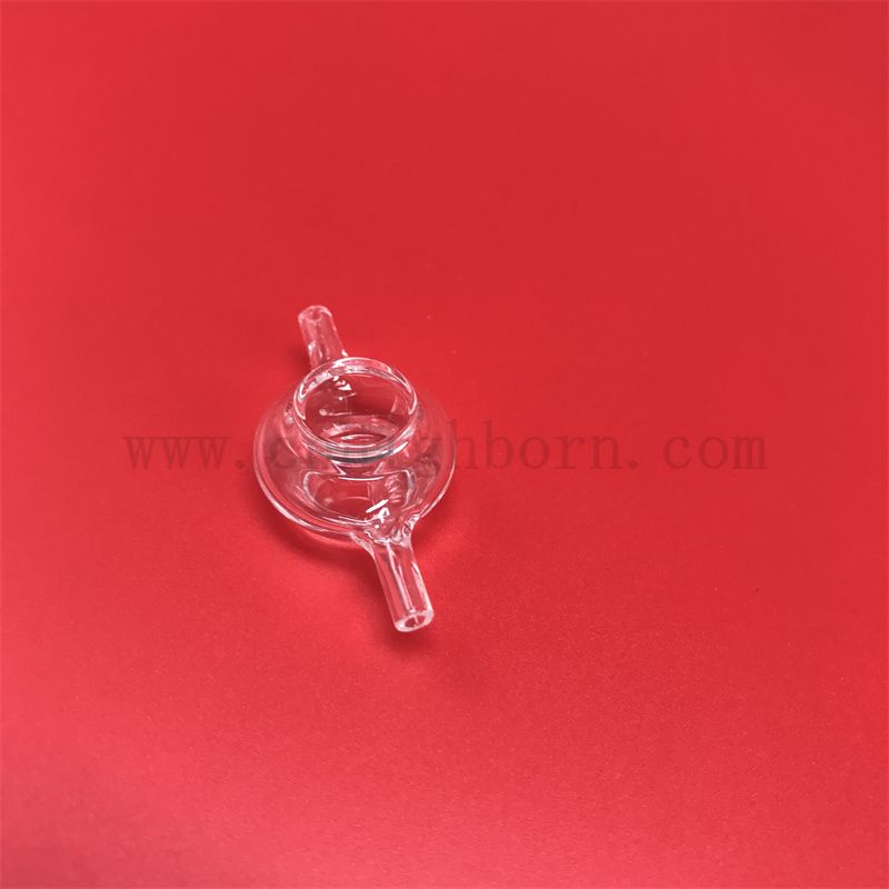 Resistenza al calore Cuvetta trasparente a flusso di micro flusso chiaro cuvetta in quarzo