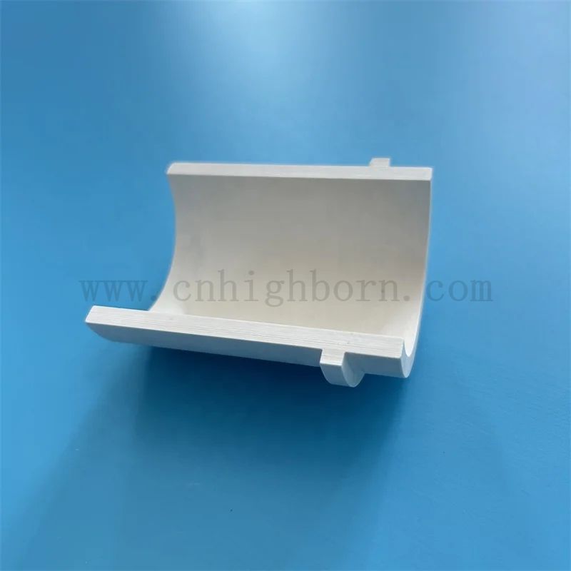 Nitruro di boro isolante parte irregolare conducibilità termica ad alta conducibilità bn mezzo tubo/tubo in ceramica