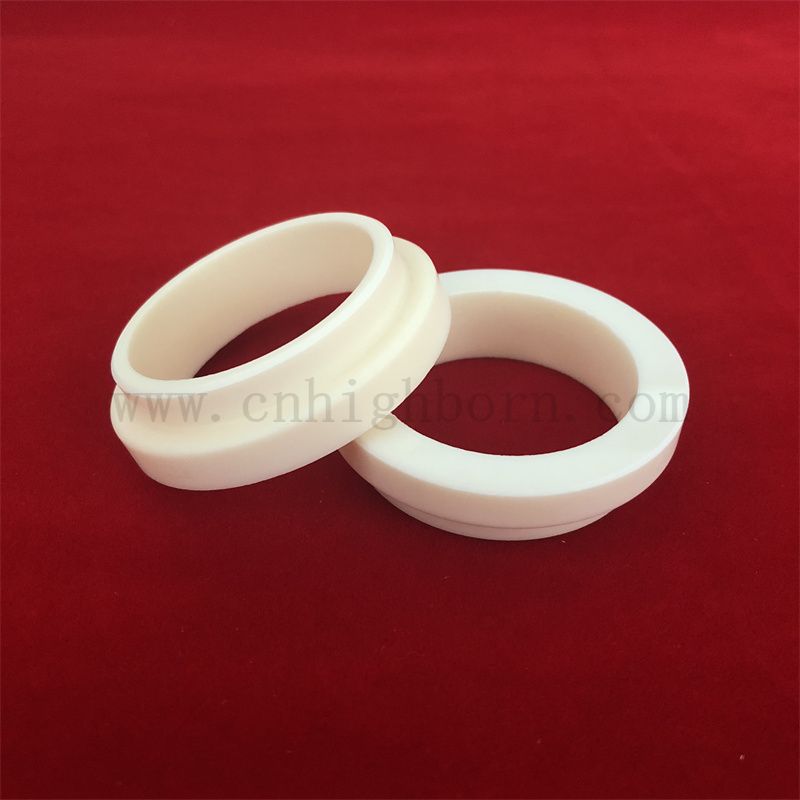 Resistente all'usura 95% 99% ALUMINA AL2O3 Anello ceramico GUARNIZIONE CERAMICA