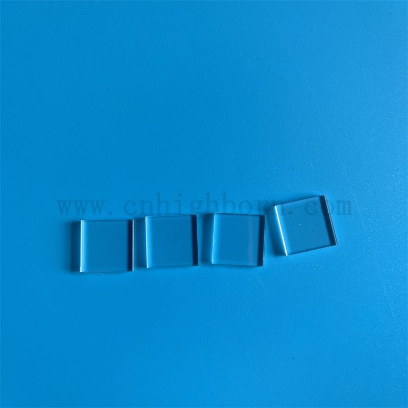 Pannello di vetro di silice ad alta purezza quadrata personalizzata trasparente