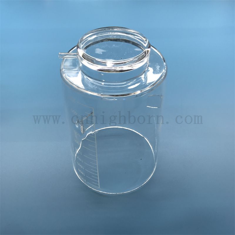  Resistenza di calore a forma personalizzata Trasparente in vetro in quarzo in silice trasparente