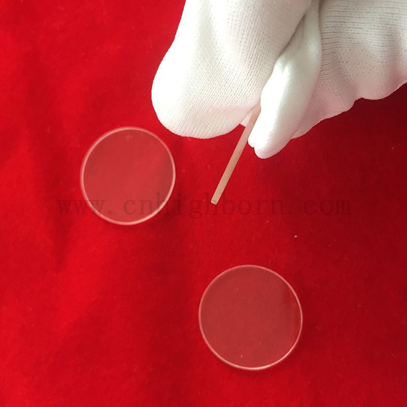 Disco di vetro in fuso resistente al calore rotondo trasparente personalizzato