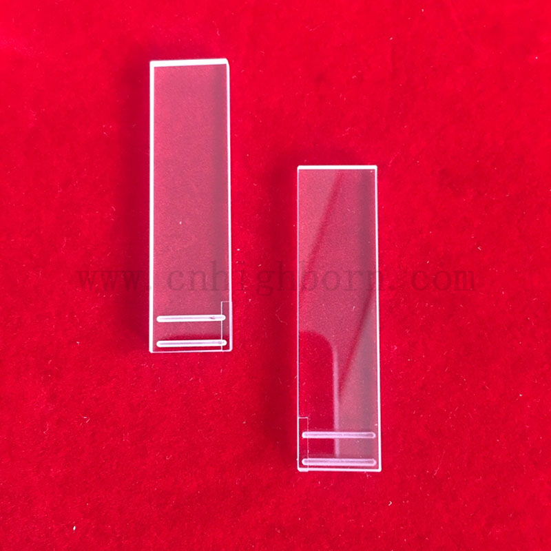 Parti speciali CNC trasparenti piastra scanalata di quarzo fantasia
