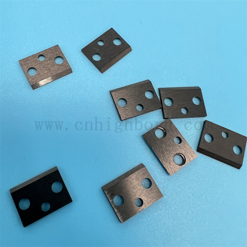 Piatto in ceramica zirconia nera ad alta durezza con buchi fogli ceramica zro2