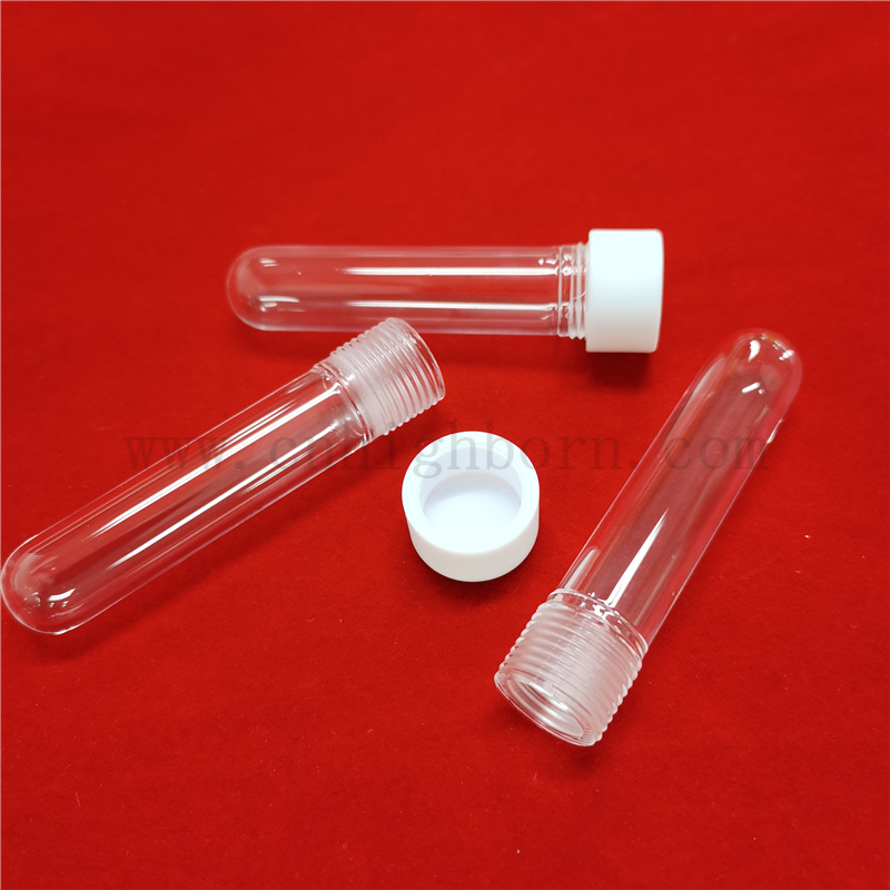 Fila a vite trasparente personalizzata FUSATO QUALZO SILICA QUALZO TEST TED