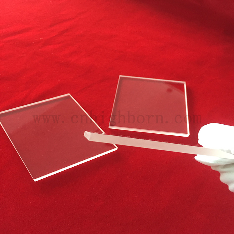 Trasmittanza ad alta luce al 90% trasparente piastra di silice fusa 