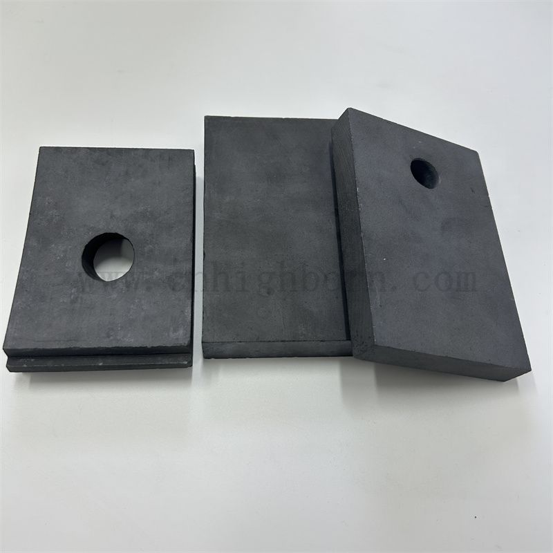 Scheda in carburo di silicio nero isolante con foglio di ceramica Sic resistente all'usura del foro