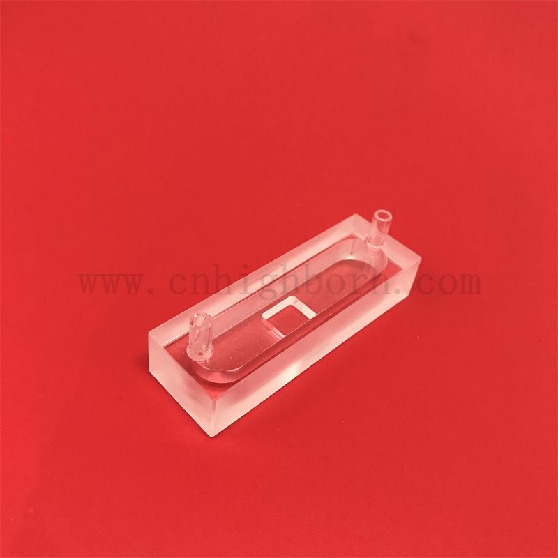 Ricerca in laboratorio ad alta precisione Cuvetta di vetro in quarzo ottico