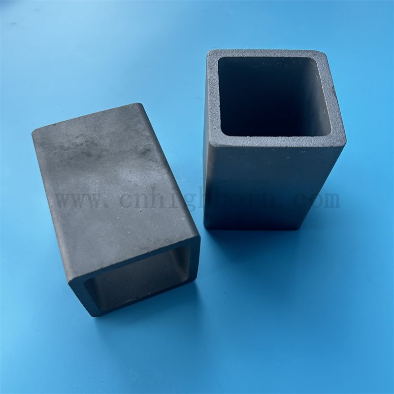 Isolatore Sinterazione del tubo quadrato in carburo di silicio Sinterizzazione del tubo ceramico SiC
