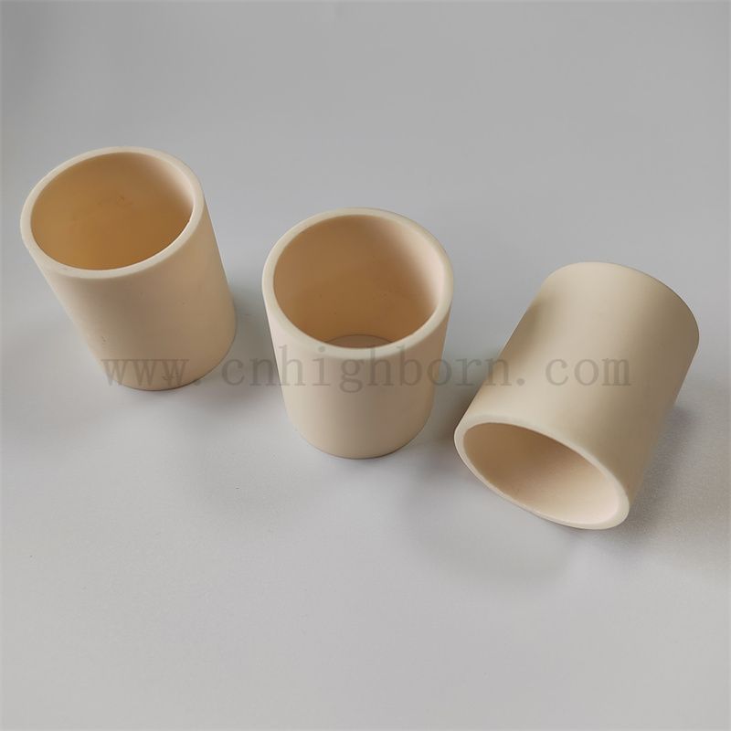 Alta temperatura 1700-1750 gradi Elaborazione 99% di allumina ceramica ceramica crogiolo Cilindrico Crudicio Crupible