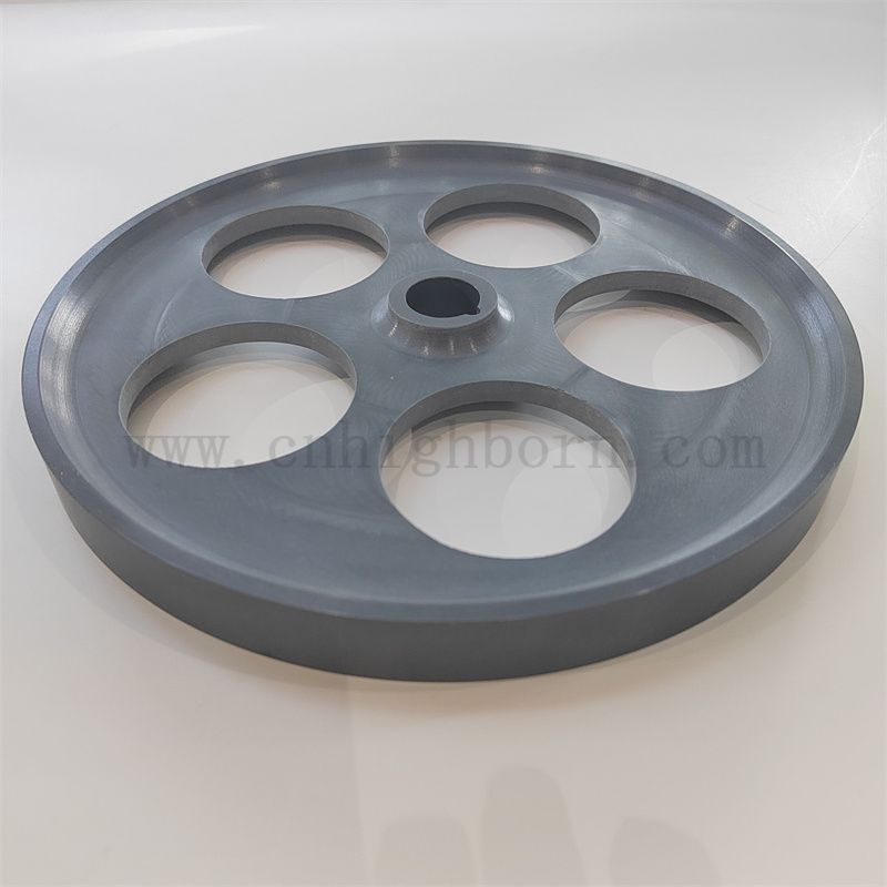 Disco di ceramica di scudo di calore a nitruro di silicio SI3N4 Parti in ceramica per fornace di idrogenazione