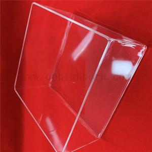 Scatola di vetro al quarzo di silice fusa trasparente personalizzata resistente al calore