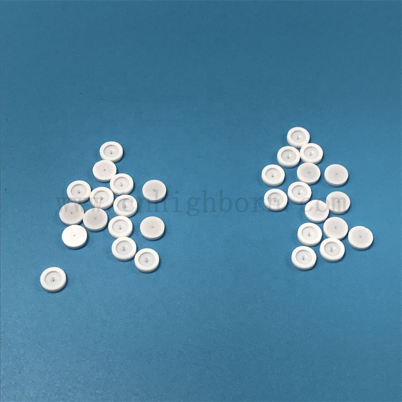Isolatore zirconia bianca parte irregolare parte yttio stabilizzato zro2 nebbia ceramica ugello di nebbia