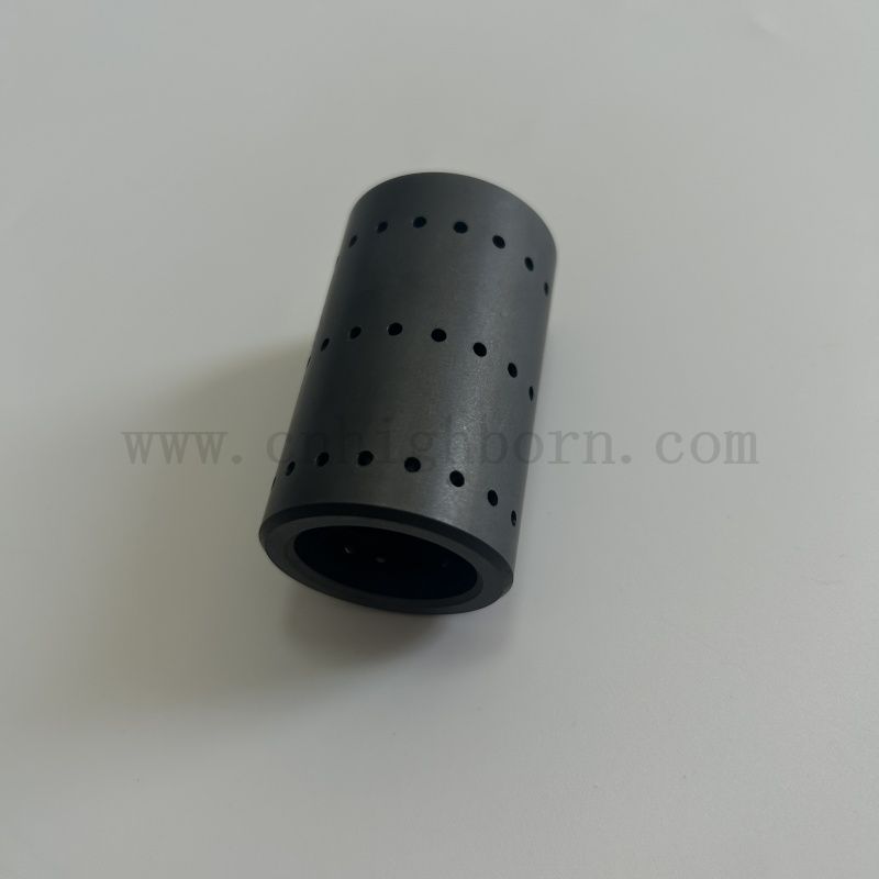 Tubo in carburo di silicio in ceramica SIC personalizzato con buchi