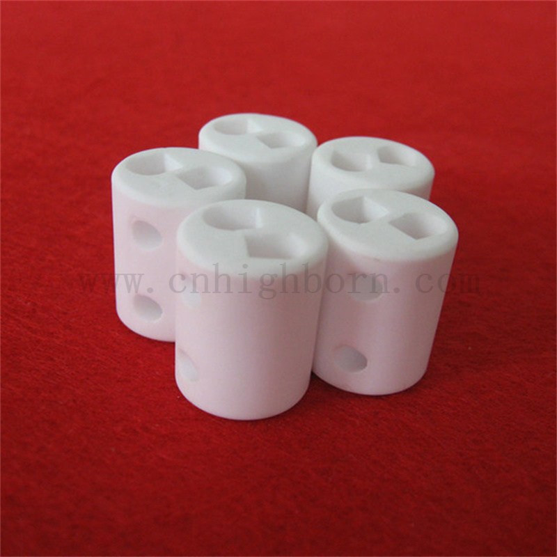 Cilindro di allumina irregolare personalizzato AL2O3 Asta di ceramica a forma di forma speciale