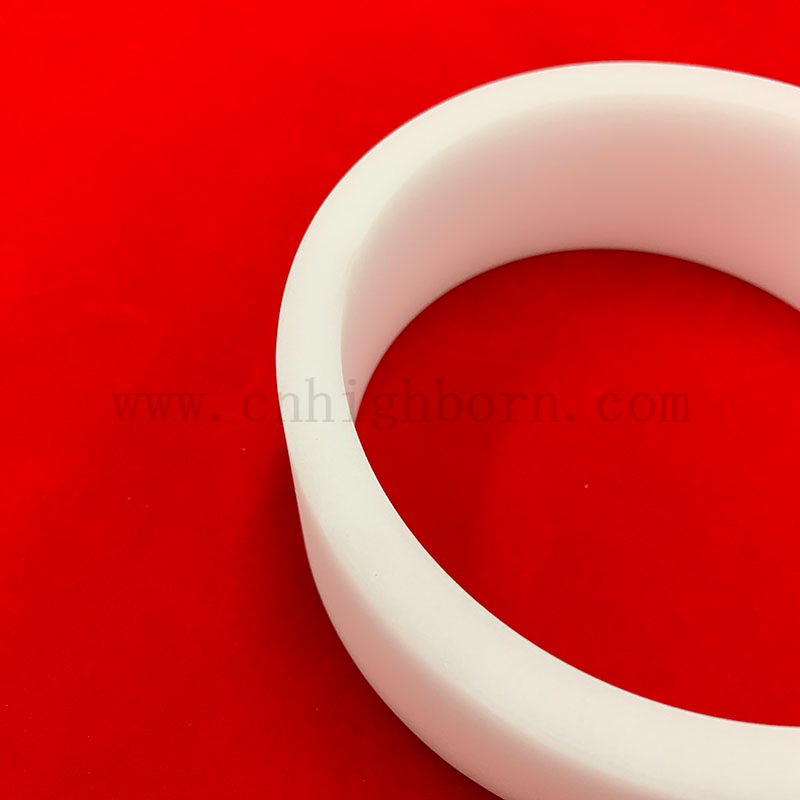 Flangia del vuoto a tubo di silice rotondo bianco fuso latteo