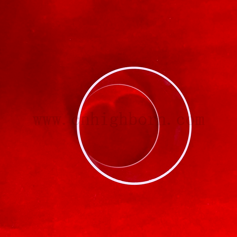 Flangia di saldatura in vetro in quarzo in quarzo purezza ad alta purezza per reattore al quarzo