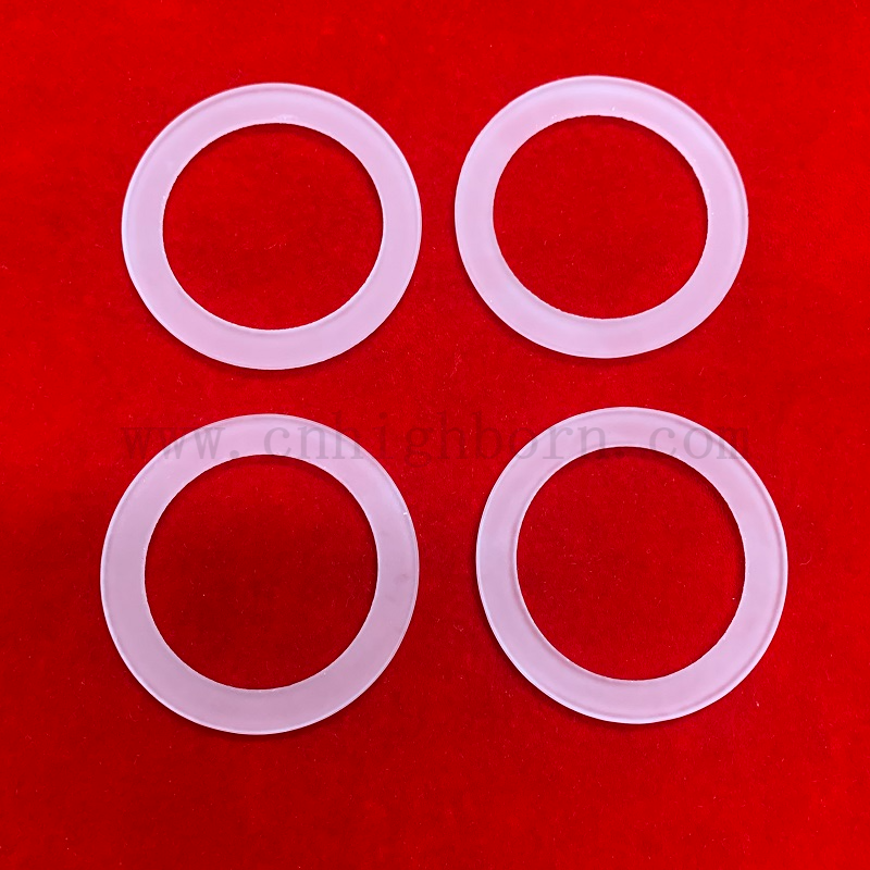 Flangia di vetro di silice in fusa con fusa con fusa con fusa con fusa di calore personalizzata