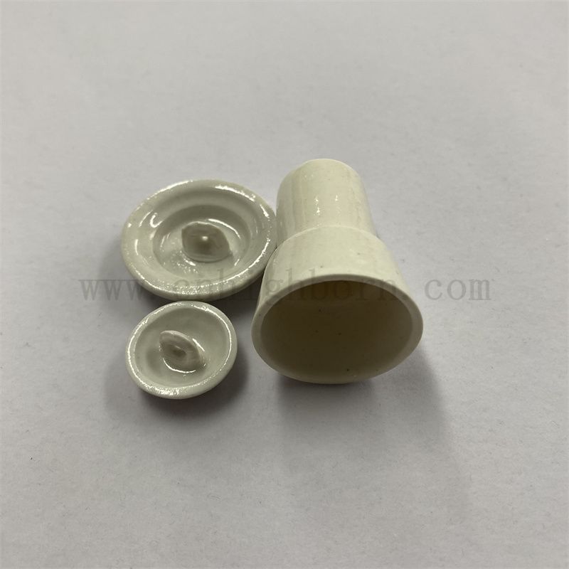 AL2O3 in porcellana a doppio strato crogiolo per analisi del carbonio in ceramica in ceramica
