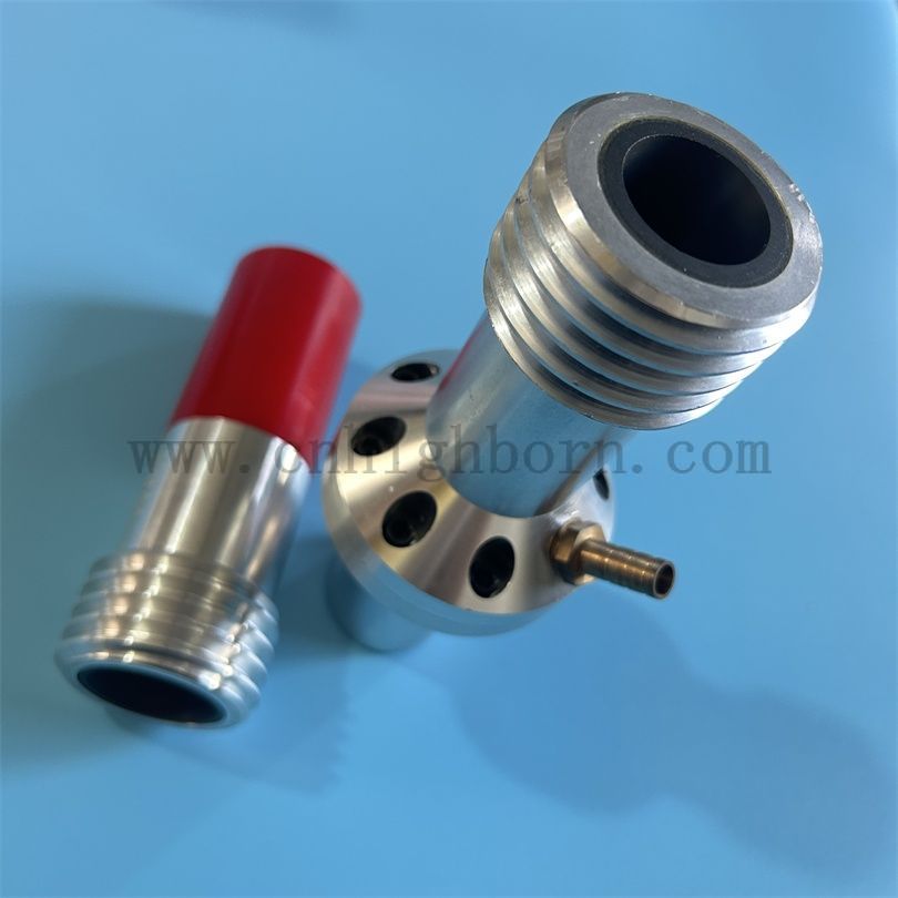 Ugello set interi set di ugello in ceramica in carburo di silicio con chiusura metallica 