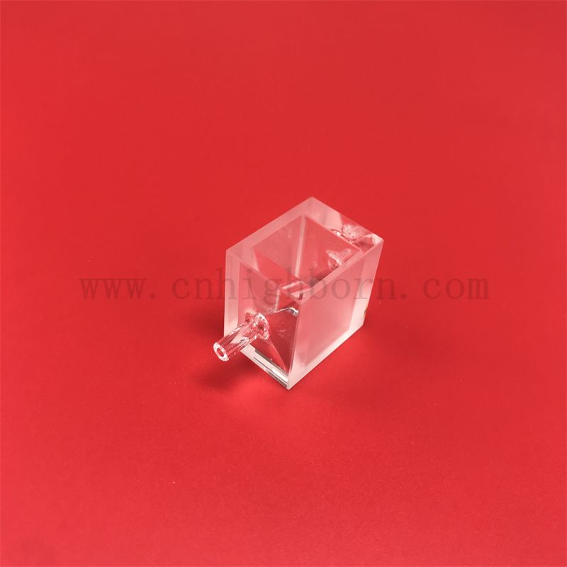 Cuvette di vetro fluorescenti in quarzo di ricerca di ricerca in laboratorio