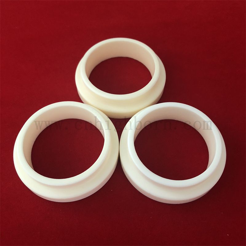 Resistente all'usura 95% 99% ALUMINA AL2O3 Anello ceramico GUARNIZIONE CERAMICA