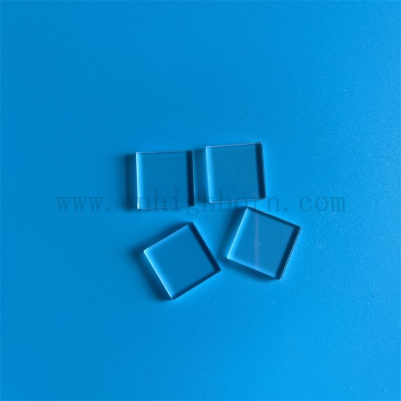 Pannello di vetro di silice ad alta purezza quadrata personalizzata trasparente