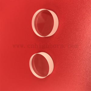 Lente in vetro zaffiro trasparente rotonda personalizzata da 10 mm di spessore