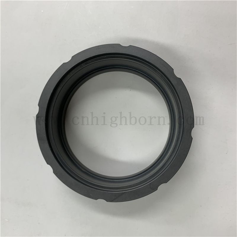 Anello di tenuta in ceramica SSIC in carburo di silicio lucido 