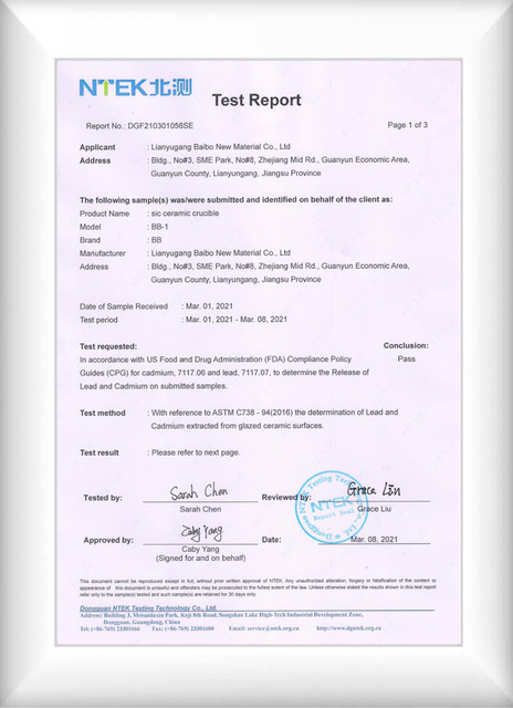 certificato del generatore di ozono medico