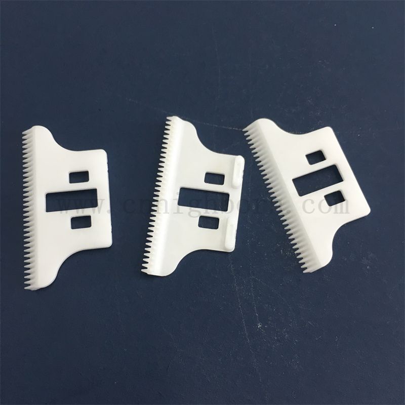 Resistenza all'usura zirconia lama ceramica zro2 parte per uso di taglio di capelli