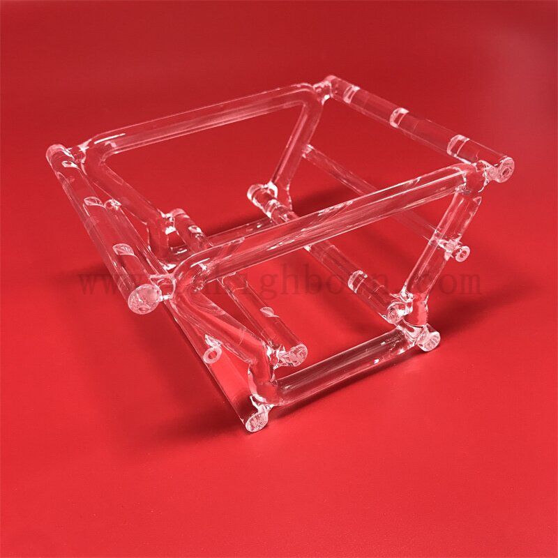 Barca in vetro di silice in fuso resistente al calore trasparente personalizzato