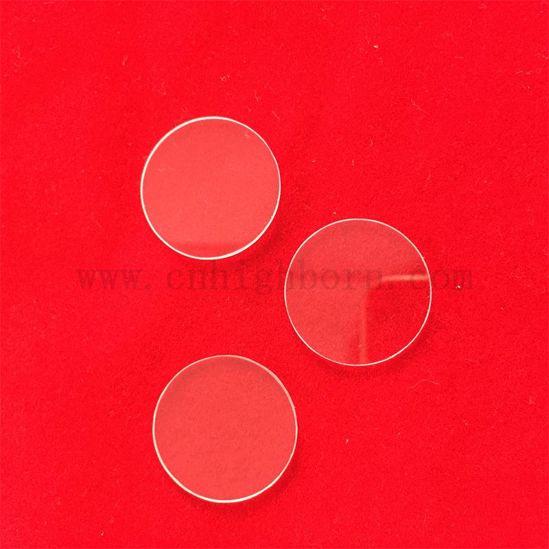 Disco di vetro in fuso resistente al calore rotondo trasparente personalizzato